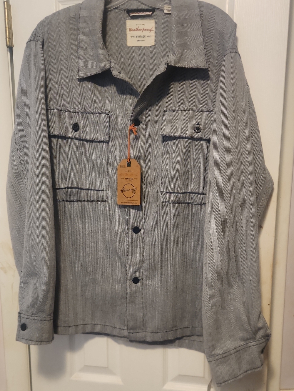 Weatherproof Light Blue Men's Shirt Jacket